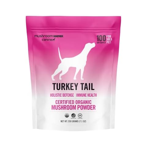 Om Mushroom Matrix Pet - Canine | Turkey Tail | USA Grown Human-Grade Organic Mushroom Powder Pet Supplement | Immunity Support & Holistic Defense for Dogs & Cats | 200 Grams, 7.1 oz Cover