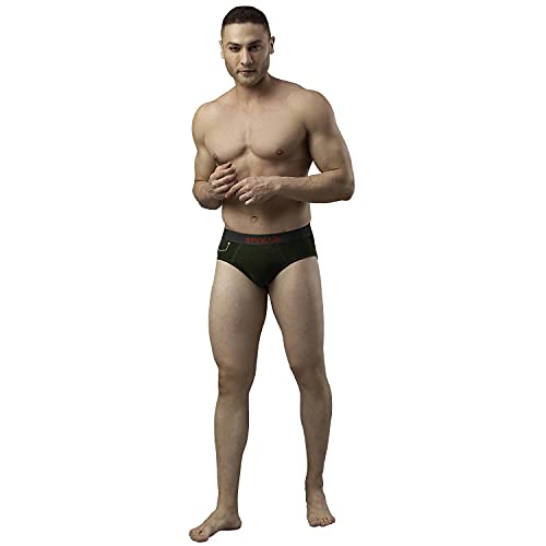 Image of Underjeans Men Cotton Blend Brief - Pack of 2