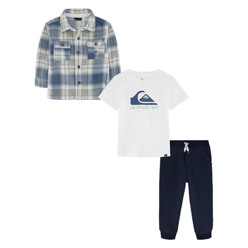 Image of Quiksilver boys 3pc Winter Fleece Shacket Pant Set