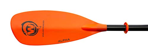 Wilderness Systems Alpha Angler Glass Kayak Fishing Paddle | Lightweight Fiberglass Blade | Adjustable Carbon/Fiberglass Shaft (240-260cm)