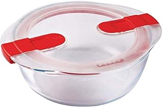 Pyrex FC360 Plastic/Glass Cook and Heat Round Dish with Lid, 206PH00