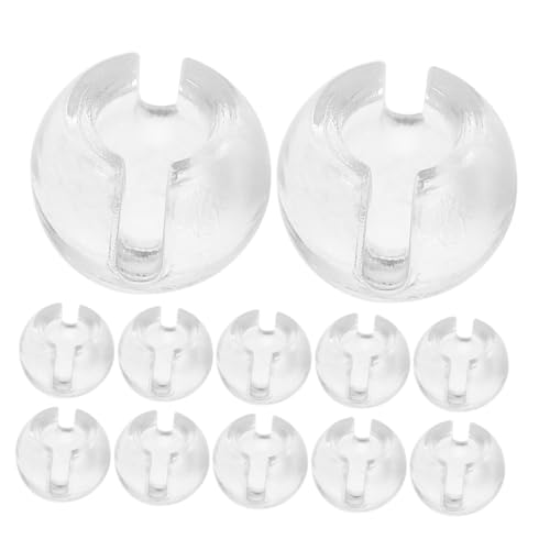 Yardenfun 20pcs Transparent Limit Buckle Connectors for Bead Chain Blind Shade Chain Window Roller Shades Secure Easy to Use