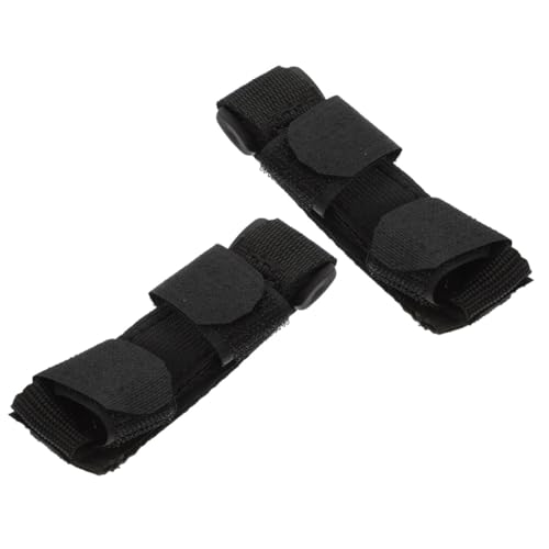 FOMIYES Elderly Assistive Device Universal Cuff Adaptive Utensil Holder Hand Strap for Spoon Toothbrush Black