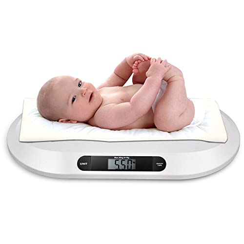 44LB Scales, Baby Scale|Digital Pet Weighing Scale with LCD Screen|3 Weighing Units-Kg/Lbs/St-with Tare Function, Baby Weighing Scales