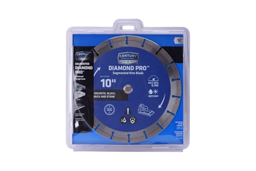 Image of Century Drill & Tool 75474 Professional Segmented Rim Diamond Pro Saw Blade, 10 inch