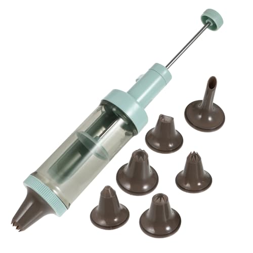 TOPBATHY 2 Juegos De Prensa De Galletas para Pajitas De Queso Puntas De Glaseado Manga Pastelera Suministros De Decoración De Repostería Masa De Pastelería Traje De Crema Reutilizable