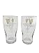 Guinness Pint Glass - 2025 Gold Sparkle Harp - Set of 2
