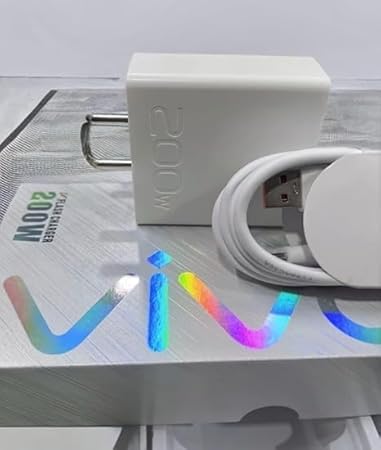 Image of 200W Quick Charge Multiport Mobile Charger with Detachable Cable for Vivo iQoo 10 Pro 5g 10 9T 9 Pro 8 Pro 7 /1.5M 10A Fast Charging (DP180)
