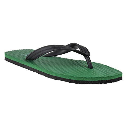Image of Hawalker Prime Men's Flip Flops Made with 100% Natural & Durable Rubber for All Weather | Comfortable Hawai Chappals | Regular Wear Slippers (Grey)