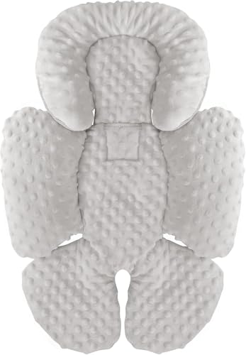 Image of KAKIBLIN Infant Car Seat Insert, Carseat Head Insert & Body Support for Newborn, 2-in-1 Reversible Newborn Car Seat Cushion, Soft Stroller Insert for Car Seats, Bouncer, Strollers, Swing