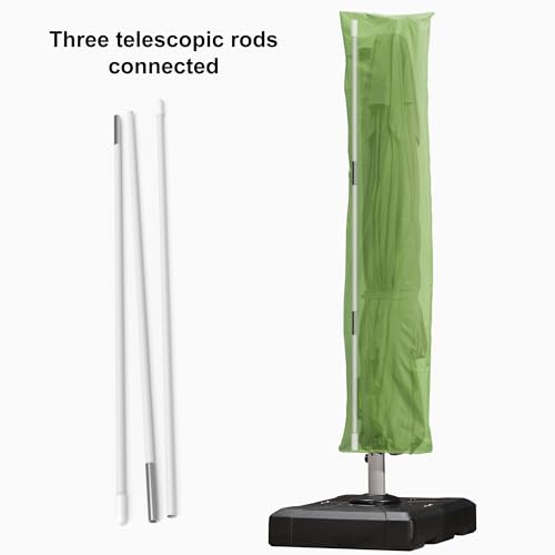 Image of PURPLE LEAF Outdoor Cantilever Umbrella Cover Easy Setup M Size Apple Green