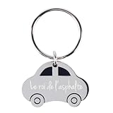 🎁 Livré dans une boîte cadeau – Ce porte-clé est présenté dans une boîte cartonnée noire, parfait pour offrir lors d’un permis, d’un anniversaire ou de Noël