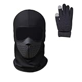 Winter Rider Warm Anti Haze Balaclava,Thickened Windproof Thermal Face Mask, for Winter Cycling, Outdoor Activities (#E)