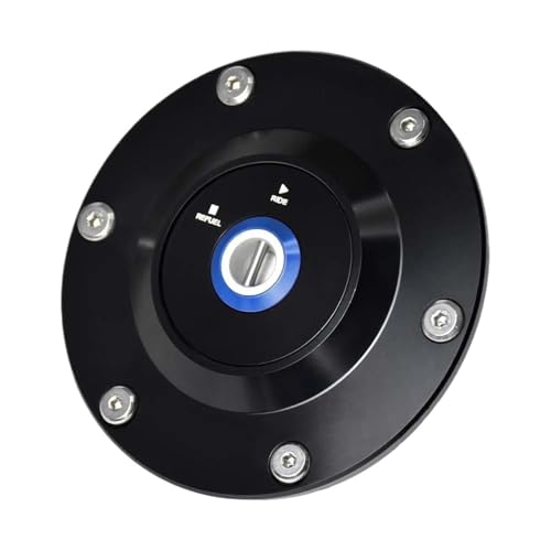 Bouchon carburant CNC bleu Triumph Tiger pour les sorties trail