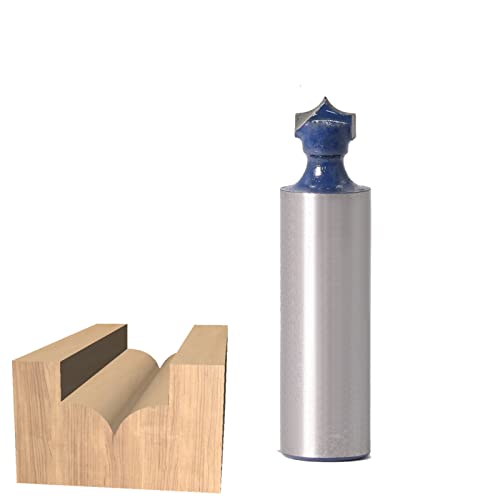 Fresa de mango de carburo sólido ， Fresa de carburo sólido redonda de 12 mm for fresadora de extremo recto, sin madera, 12 x 9,52 mm(12X9.52mm)