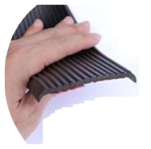 Faldones laterales para coche con tira protectora antiarañazos negra de 3m x 0.8m