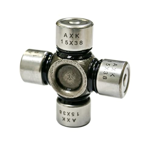 AXK 1 Piece 15x38 Mini Universal Joint U-Joint Cross Bearing ST-1538 for Steering Shaft ATV UTV Small Industrial Machinery & DIY Mechanical Projects
