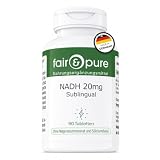 Fair & Pure® - NADH 20mg Sublingual - Vegano - Alta pureza - 90 Comprimidos