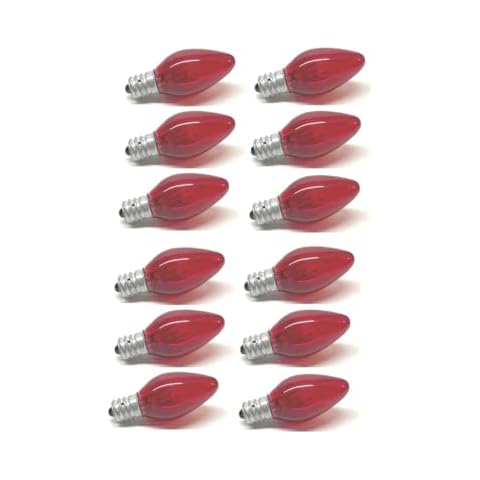 UI PRO TOOLS Red Color Night Light Bulb - 12PC Cover