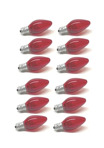 UI PRO TOOLS Red Color Night Light Bulb - 12PC