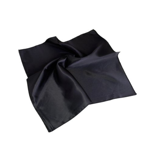 TrendsBlue Elegant Small Silk Feel Solid Color Satin Square Scarf 19.5"3