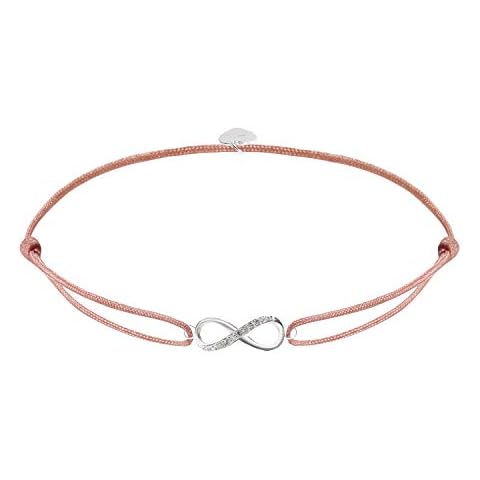 Infinity Bracelet 925 Sterling Silver Women's Bracelet for Women, Best Friend Infinity with Cubic Zirconia Bracelet Hand Braided Bangle Birthday Gift Cover