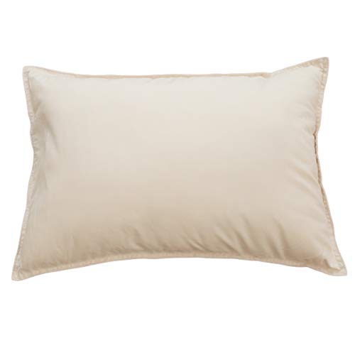 Reowide ふわふわ綿まくら 43×63cm マイクロファイバー綿 枕 ウォッシャブル 柔らかい 低め ふわふわ もちもち プレゼント ベージュ