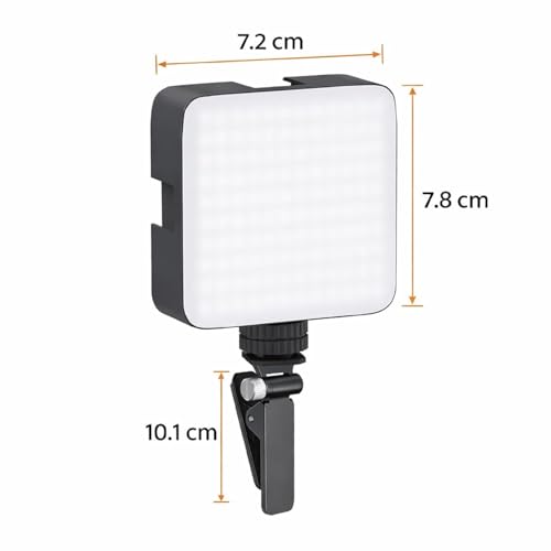 Image of Selfie Light for Mobile - Dimmable 3000-9900K Ring Light for Phone, Rechargeable LED Camera Light for Video Shooting, Laptop Light for Video Conferences (White, Warm Light)