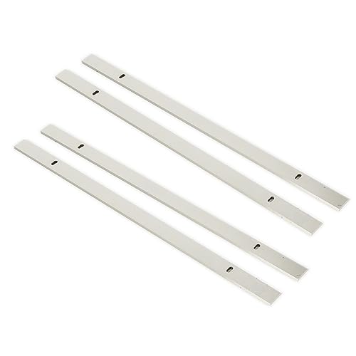 4 pièces HSS W18CR4V épaisseur rabot lame Double tranchant Benchtop rabot bois rabot remplacement for Ryobi ETP1531AK 319x18.2x3mm