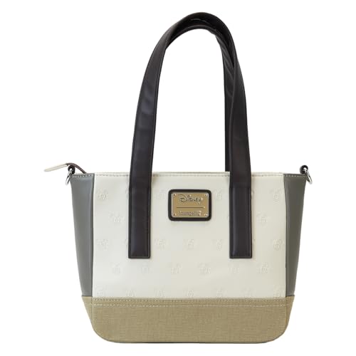Loungefly Disney Mickey and Friends Faux Leather and Canvas Mini Tote Bag