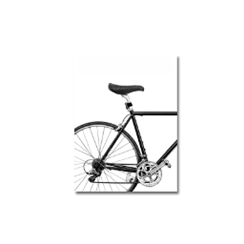 Toile vélo minimaliste LSYALUCK pour habiller un grand mur vide de salon scandinave