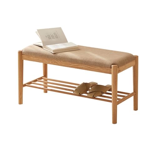 Banc à chaussures compact pour optimiser une entrée étroite et ranger ses chaussures sans encombre