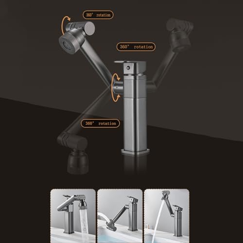 Robinet de salle de bain gris orientable pour simplifier la routine - 5