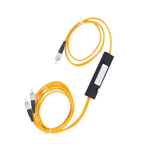 fyboptwu 1-Pack FC/UPC 1x2 Fused Fiber Splitter