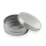 1pc Aluminium Tin Jars, Vide Cosmétique Container Pots Ronds avec Couvercle pour Maison Baume Crème Bougies