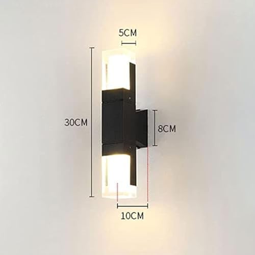 Applique murale extérieur LED en aluminium noir durable de haute qualité - 4