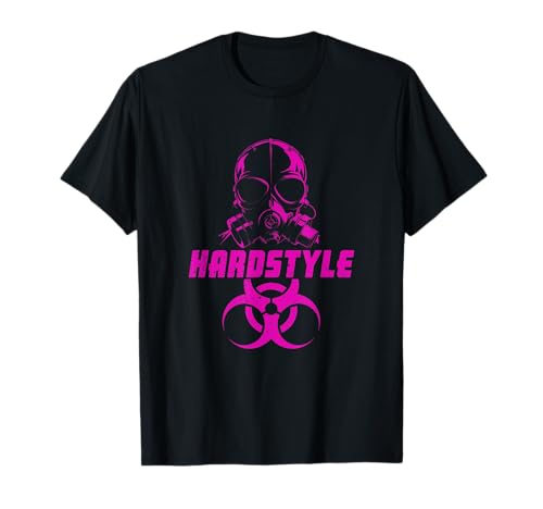 Hardstyle Outfit Rave party magenta Máscara de gas Camiseta