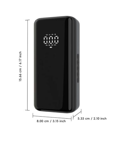 Bomba de aire inalámbrica y compresor portátil recargable con linterna LED 2
