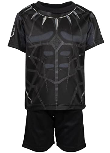 Ensemble t-shirt et short Avengers Black Panther pour garçon taille 7 ans - 5