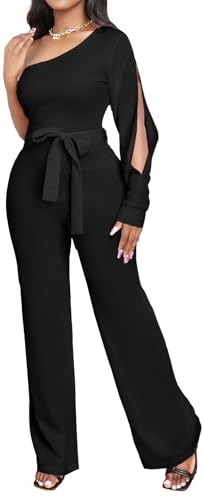 sexycherry Formal Jumpsuit for Women Dressy Elegant Long Straight Pants Jumpsuits for Party Club with Zipper2