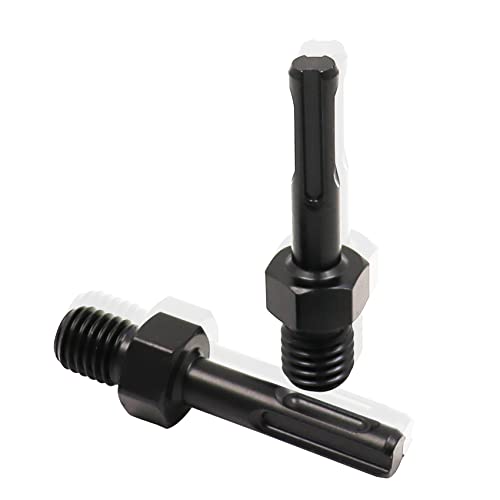 SHDIATOOL 2 Pièces Adaptateur M14 Filetage Mâle à SDS Plus Femelle pour Meuleuse Perceuse Forage Cover