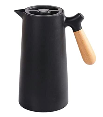 Garrafa Térmica Nórdica Premium, Café, Chá, Água quente e gelada -1 Litro - Preta