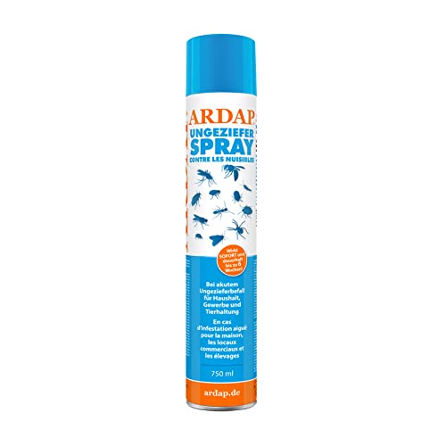 ARDAP Spray Insecticide contre les nuisibles 750ml - Spray anti-punaises