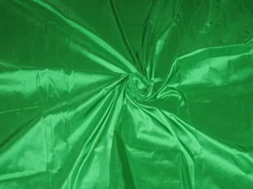 Soie Dupioni naturelle vert perroquet rouleau 137 cm pour rideau robe