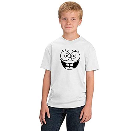 SRG INFOTECH Unisex-Child Regular Fit Printed Tshirt (White)(6-7 Years)