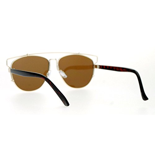 Super Flat Lens Sunglasses Designer Fashion Wire Top Unisex Shades UV 4004