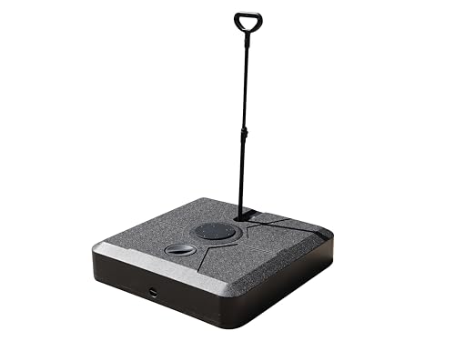 Gardissimo Sonnenschirmständer Smart Schwarz 85 x 85 x 19 5 cm fahrbar