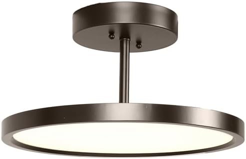 Access Lighting - HI Access 20494LEDD-ORB/ACR Contemporary Modern LED Semi Flush Mount from Sphere Collection Dark Finish, Oil Rubbed Bronze