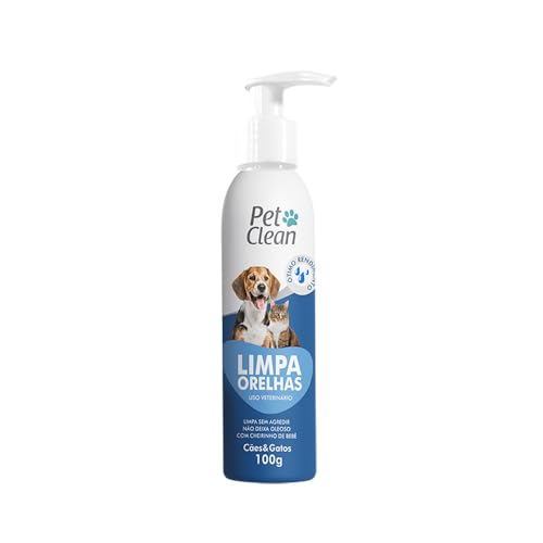 Kit Limpa Lágrimas Limpa Patas e Limpa Orelhas para Cães e Gatos Pet Clean Limpeza A Seco