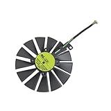 Type : Doubles Ventilateurs KAYOUDE Nouveau ventilateur GPU T129215SM RX 580 95MM, Compatible avec ASUS DUAL, ROG STRIX, RX570, RX470, GTX 1050, de refroidissement for carte vidéo(1FAN)